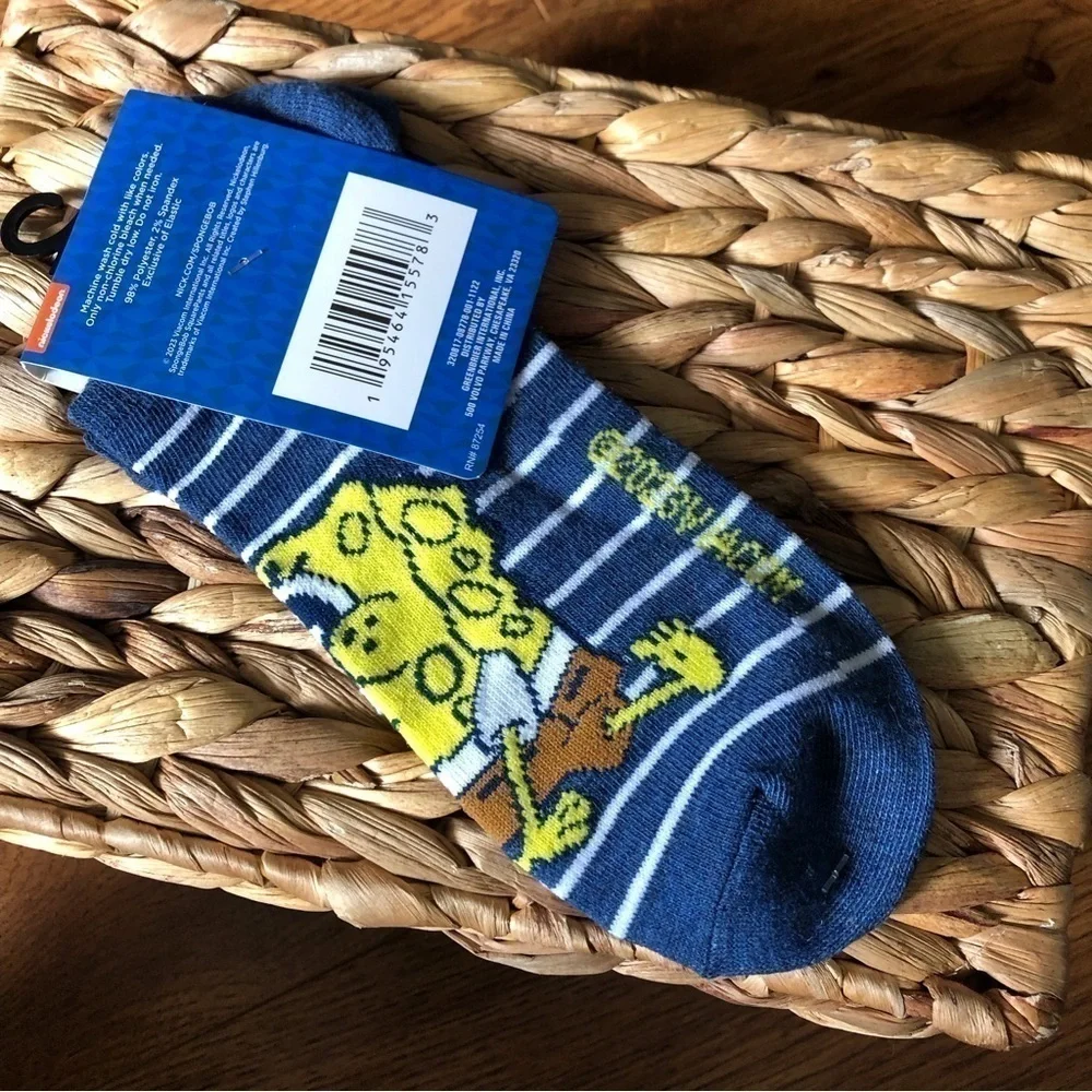 Nickelodeon SpongeBob Squarepants Crew socks (Size: 4-10)